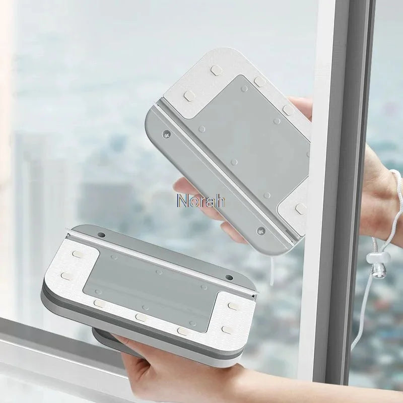 Glass Wiper Wash Magnetic Window Double-Sided Cleaning Brush