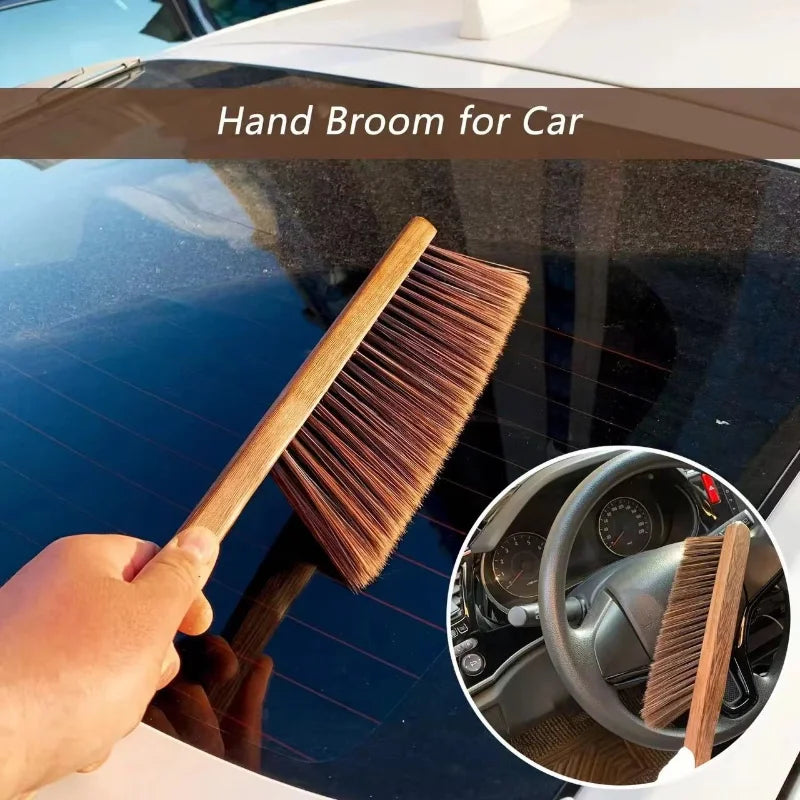 Natural Wood Bristles Brush Set