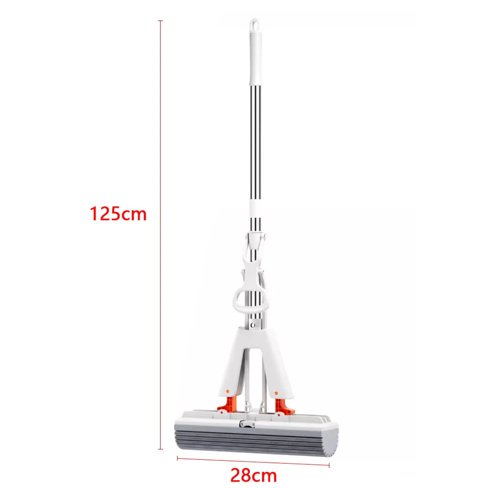 Squeezed Self-Draining Rubber Cotton Mop