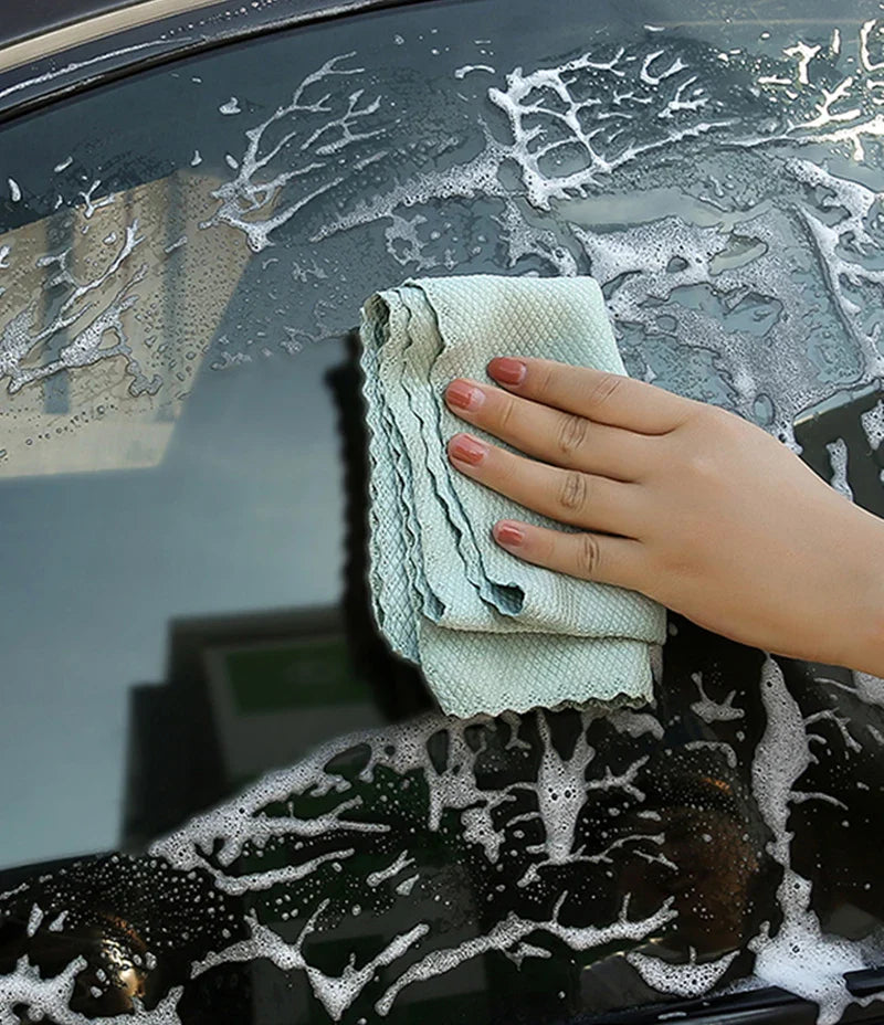 10pcs Microfiber Glass Cleaning Cloths