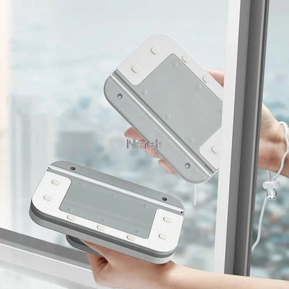Glass Wiper Wash Magnetic Window Double-Sided Cleaning Brush