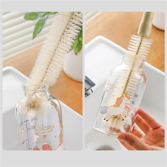 Bottle Brush with Wooden Handle