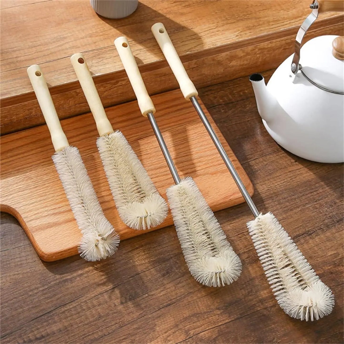 Bottle Brush with Wooden Handle
