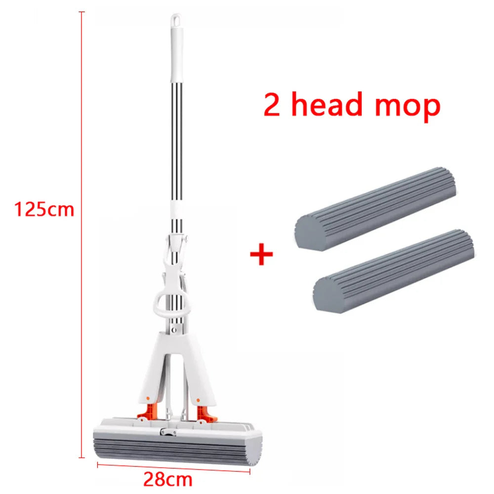 Squeezed Self-Draining Rubber Cotton Mop