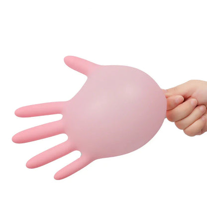 Pink Nitrile Gloves