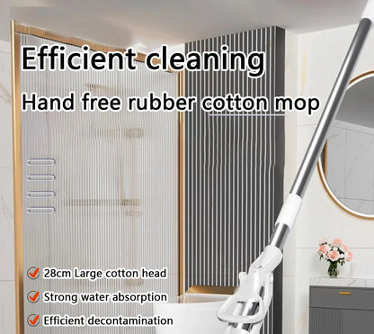 Squeezed Self-Draining Rubber Cotton Mop