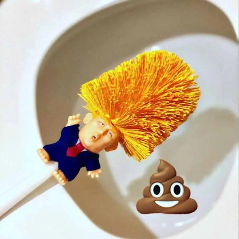 Cleaner Donald Trump Brush Toilet Supplies Set